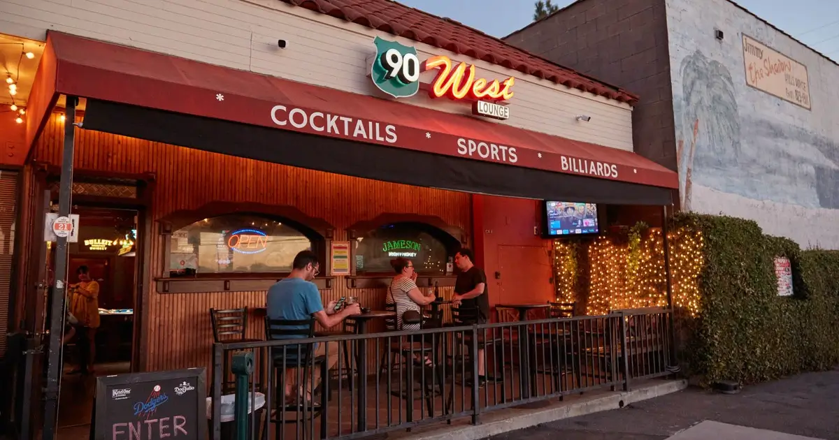 Front patio and bar exterior